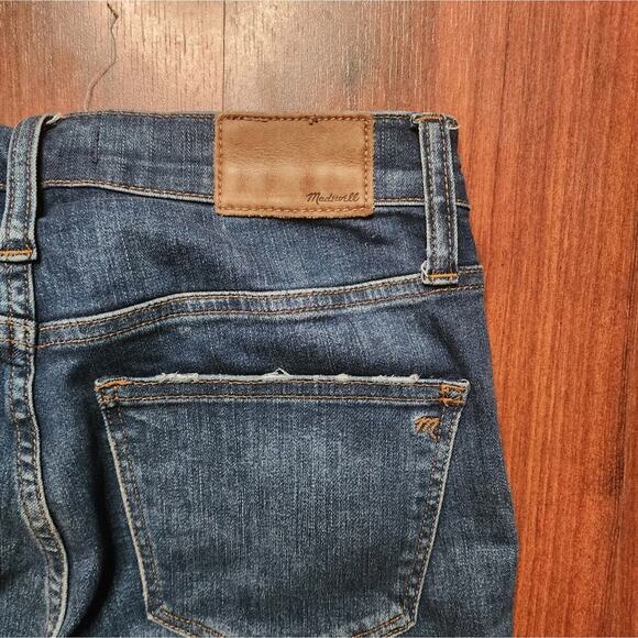 MADEWELL HIGH RISE SKINNY DISTRESSED RAW HEM SIZE 25 - Picture 8 of 10